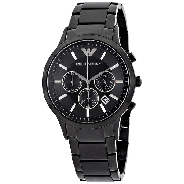 Emporio Armani Classic Chronograph Black Dial Men's Watch #AR2453 - Watches of America