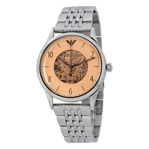 Emporio Armani Dress Beige Dial Men's Stainless Steel Watch AR1922 - Watches of America