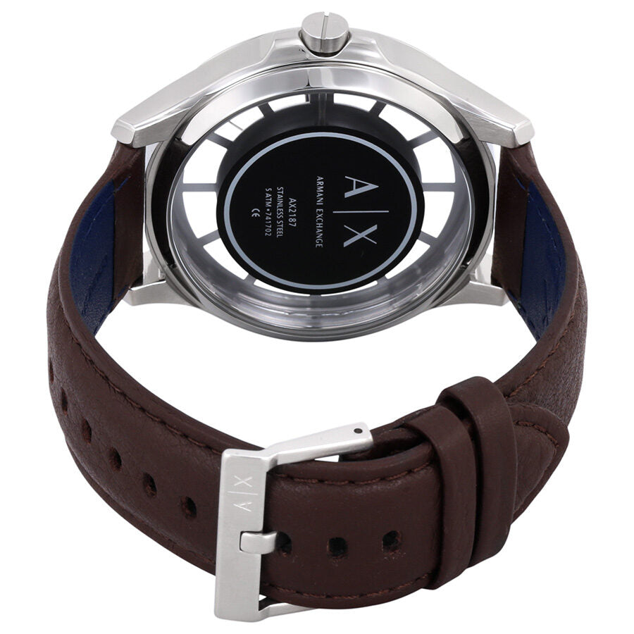 Armani exchange clearance watch leather strap