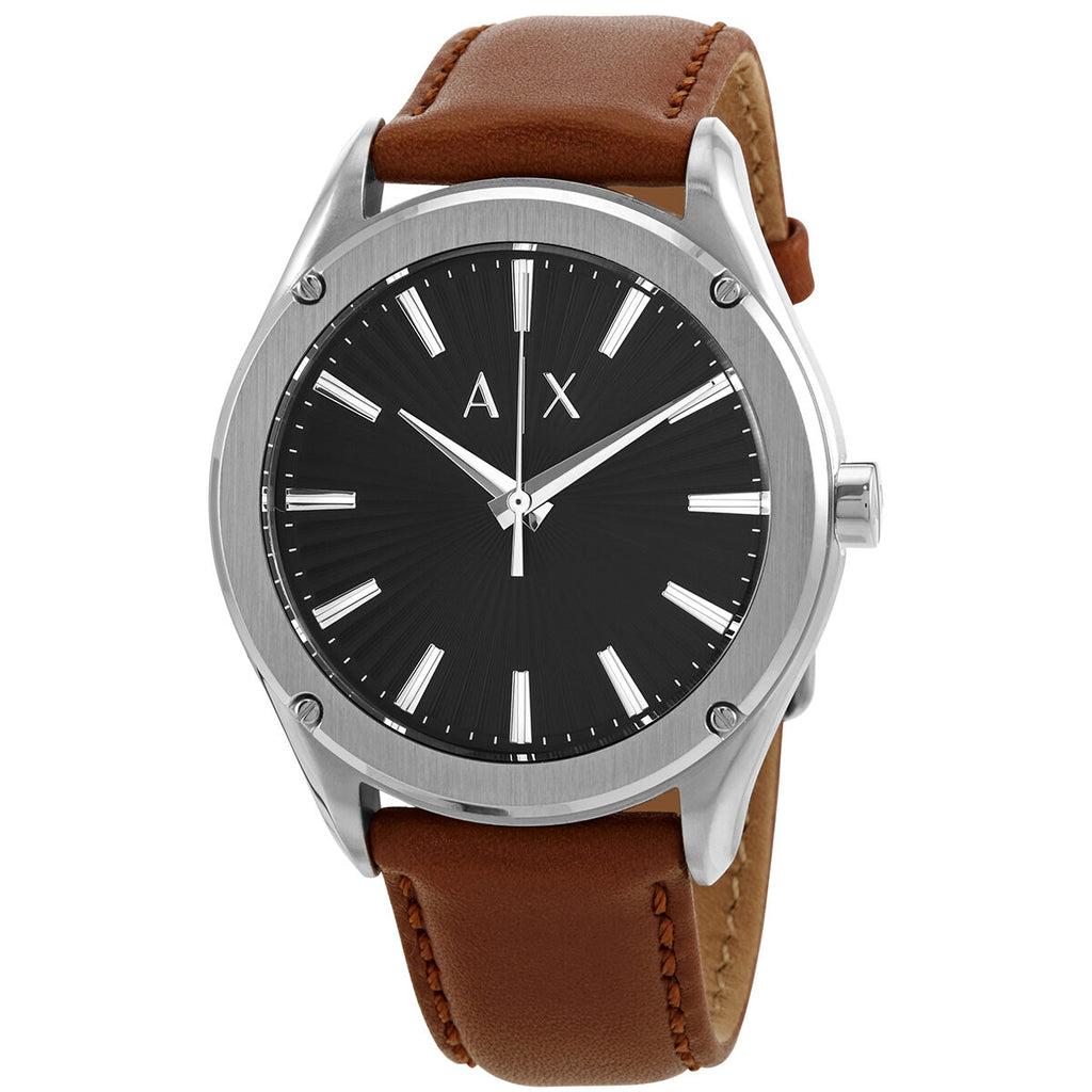 Armani Exchange Fitz Reloj de cuarzo con esfera negra para hombre