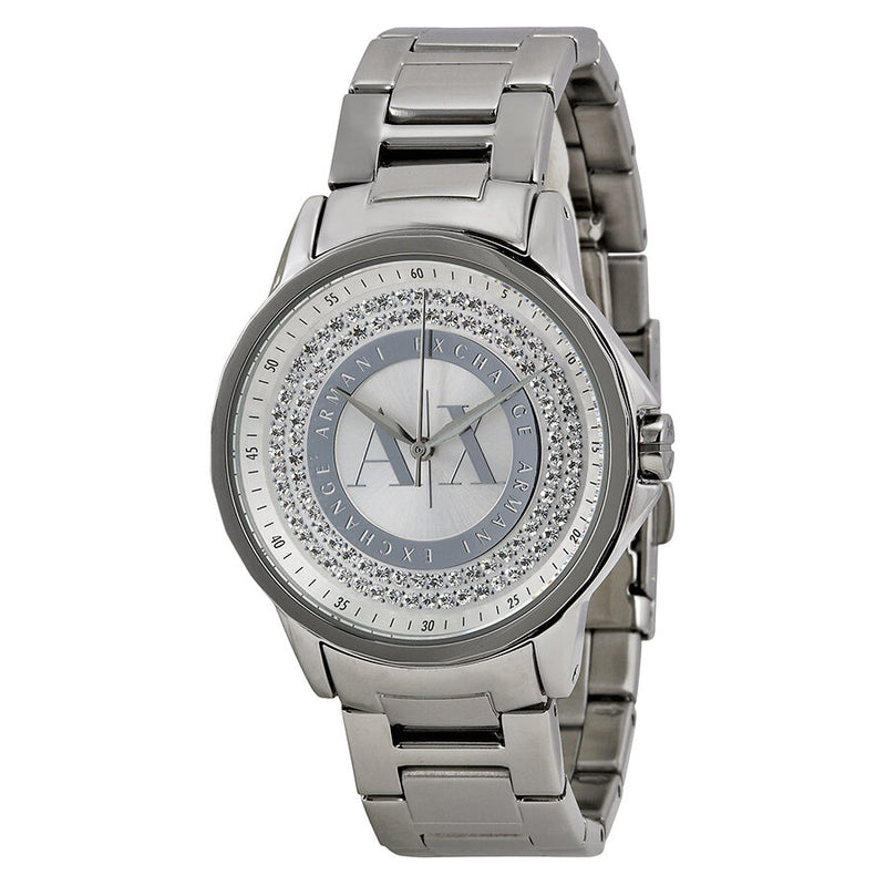 Armani Exchange Julietta Silver Dial Ladies Watch #AX4320 - Watches of America