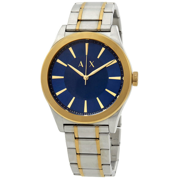 Armani exchange outlet blue dial watch