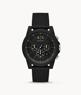 Armani Exchange Outerbanks Chronograph Quartz Black Dial Watch #AX1344 - Watches of America