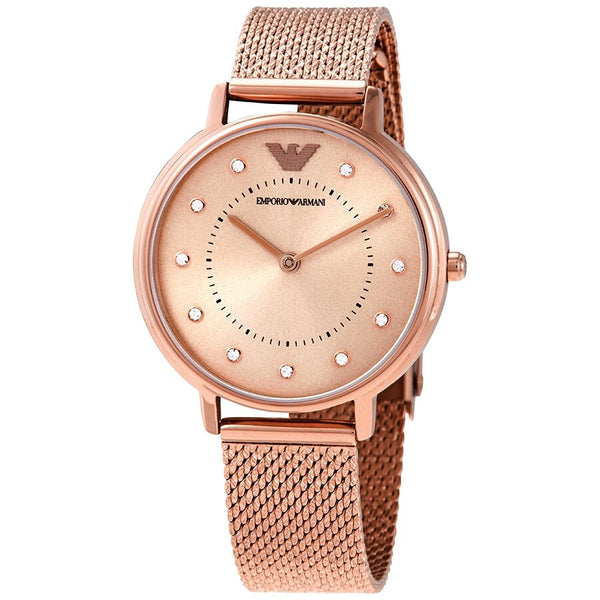 EMPORIO ARMANI ゴールドメッシュ 新品 電池無 AR11129 Emporio Armani Ladies Watch Kappa AR11129 | Watches Prime