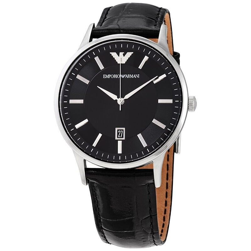 Emporio Armani Renato Quartz Black Dial Men's Watch #AR11186 - Watches of America