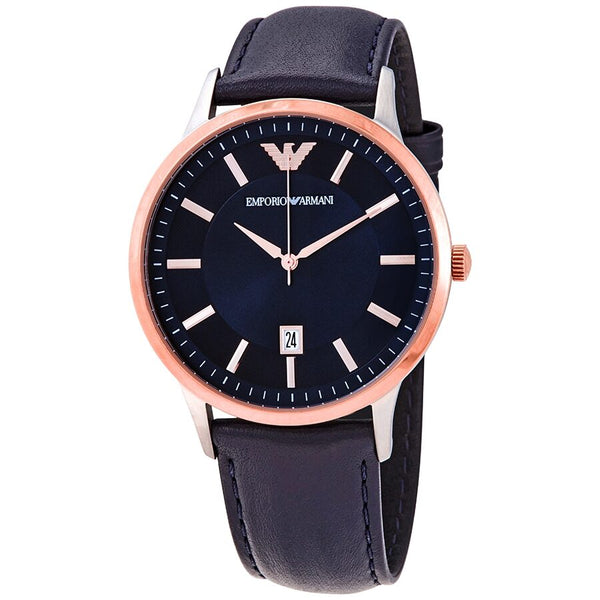 Armani Renato Quartz Blue Dial Men's Watch #AR11188 - Watches of America