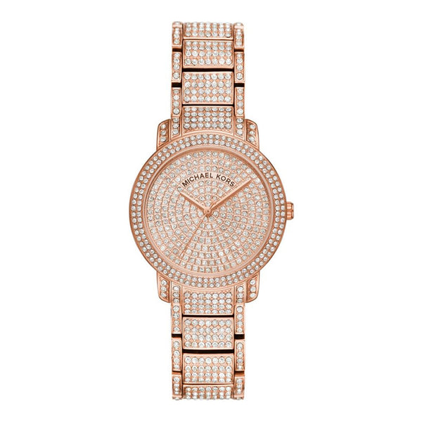 Reloj Michael Kors Darci Pave Crystal Rose Gold para mujer MK6548