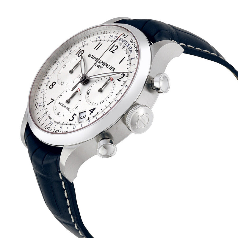 Baume and Mercier Capeland Chronograph Silver Dial Men s Watch 10063 A10063 Watches of America