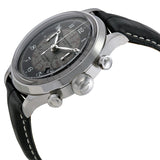 Baume and Mercier Capeland Flyback Chronograph Grey and Silver Dial Leather Men's Watch #10086 - Watches of America #2