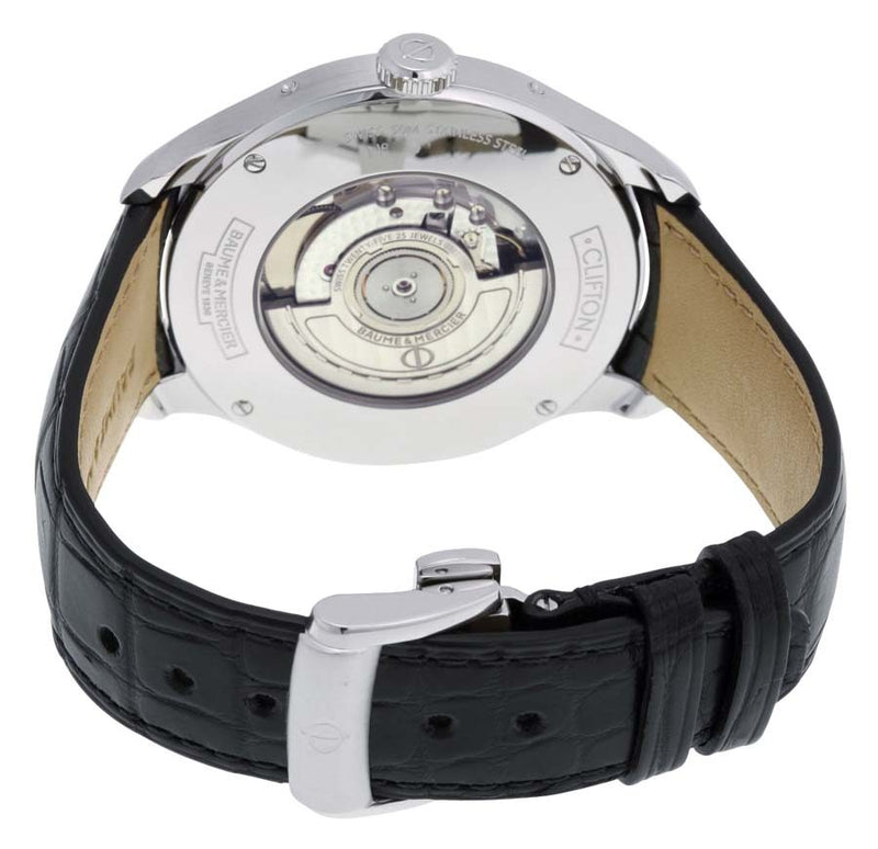 Baume and Mercier Clifton Blue Dial Moonphase Men's Watch 10057 #A10057 - Watches of America #3