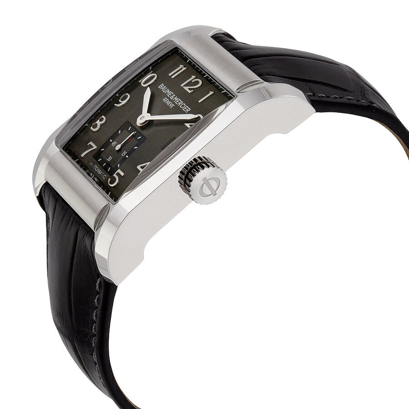 Baume and Mercier Hampton Milleis Black Dial Leather Men's Watch #10027 - Watches of America #2