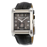 Baume and Mercier Hampton Milleis Black Dial Leather Men's Watch #10027 - Watches of America