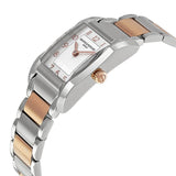 Baume and Mercier Hampton Silver Dial Steel and 18kt Rose Gold Ladies Watch #10108 - Watches of America #2