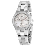 Baume and Mercier Linea Chronograph Mother of Pearl Dial Ladies Watch #10012 - Watches of America