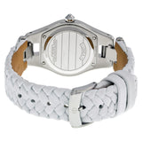 Baume and Mercier Linea Mother Pearl Stainless Steel White Leather Ladies Watch #10117 - Watches of America #3