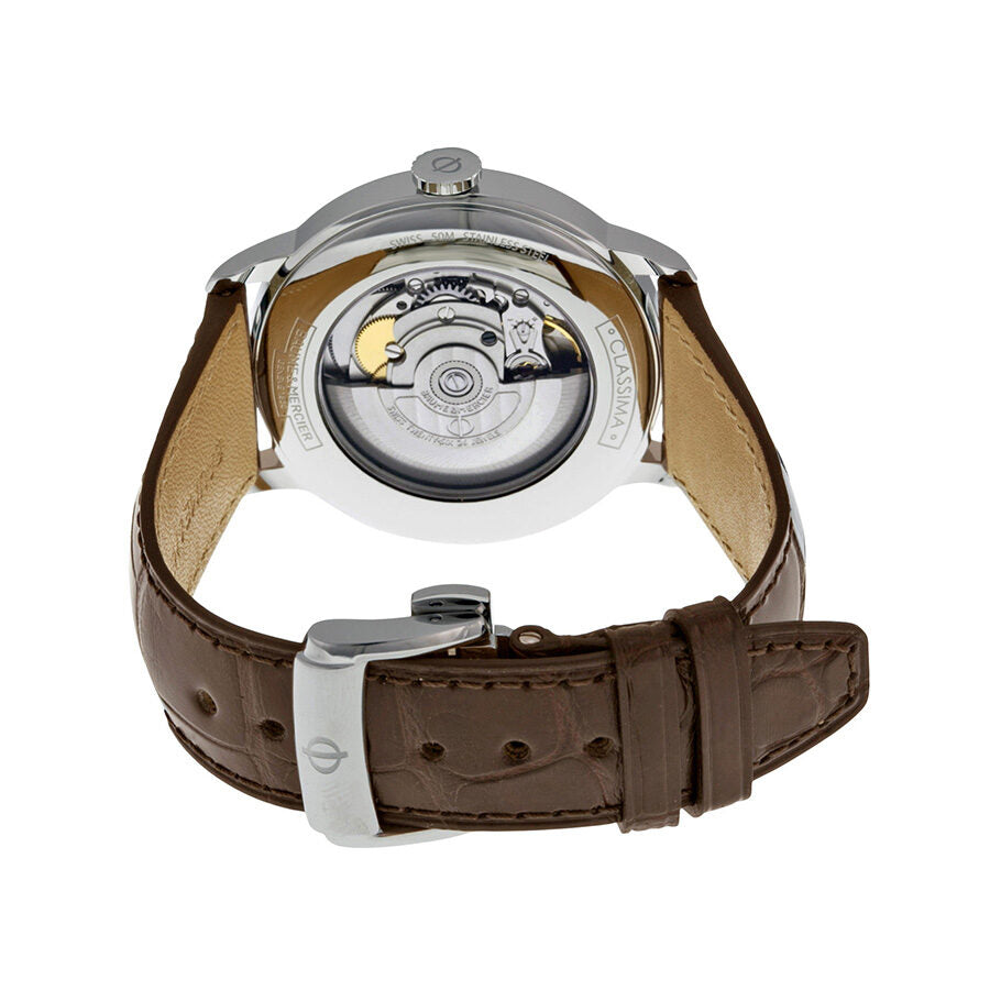 Baume et Mercier Classima Automatic Silver Dial Brown Leather Men s Watch 10214 Watches of America