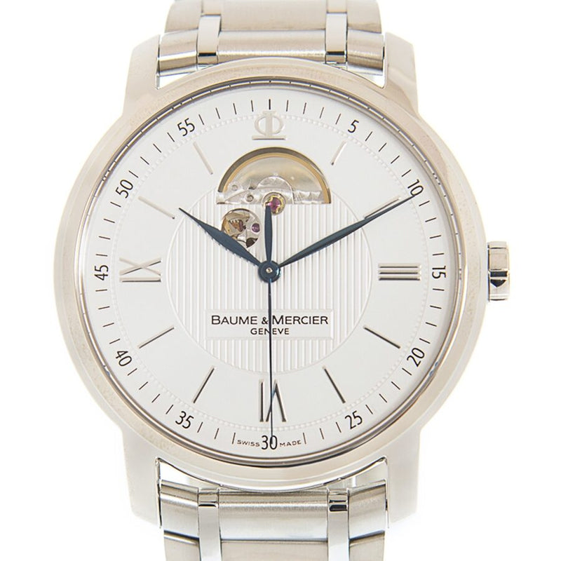 Baume et Mercier Classima Automatic White Dial Watch #M0A08833 - Watches of America