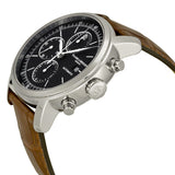 Baume et Mercier Classima Chronograph Black Dial Leather Men's Watch #MOA8589 - Watches of America #2