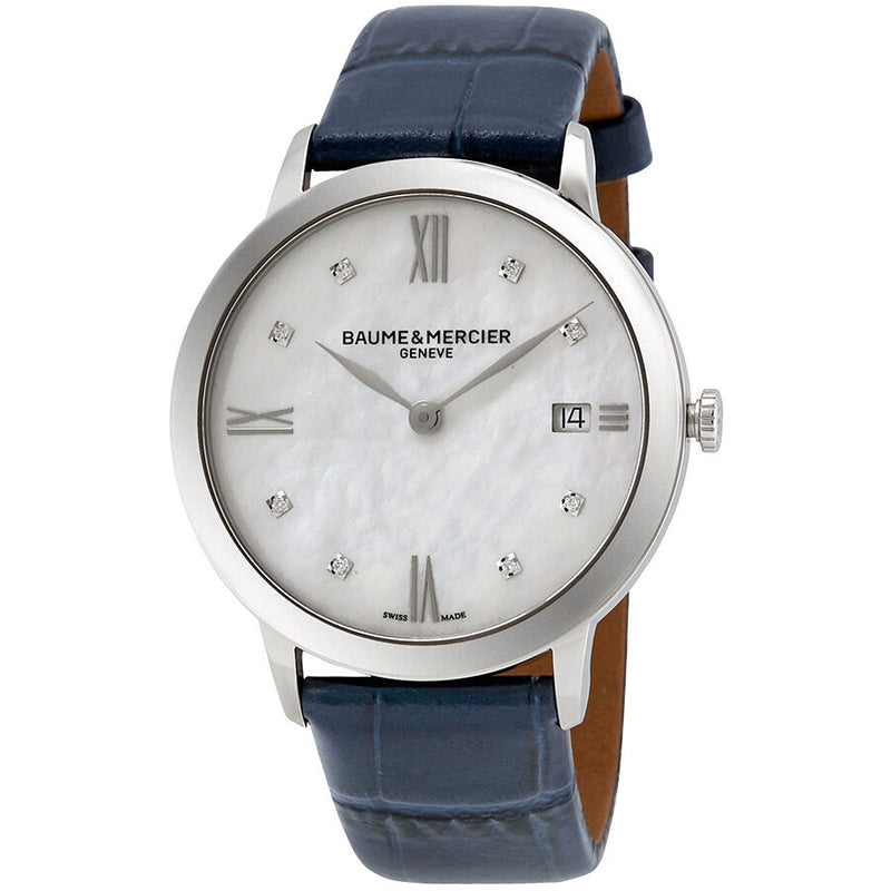 Baume et Mercier Classima Mother of Pearl Diamond Dial Ladies Watch #10299 - Watches of America