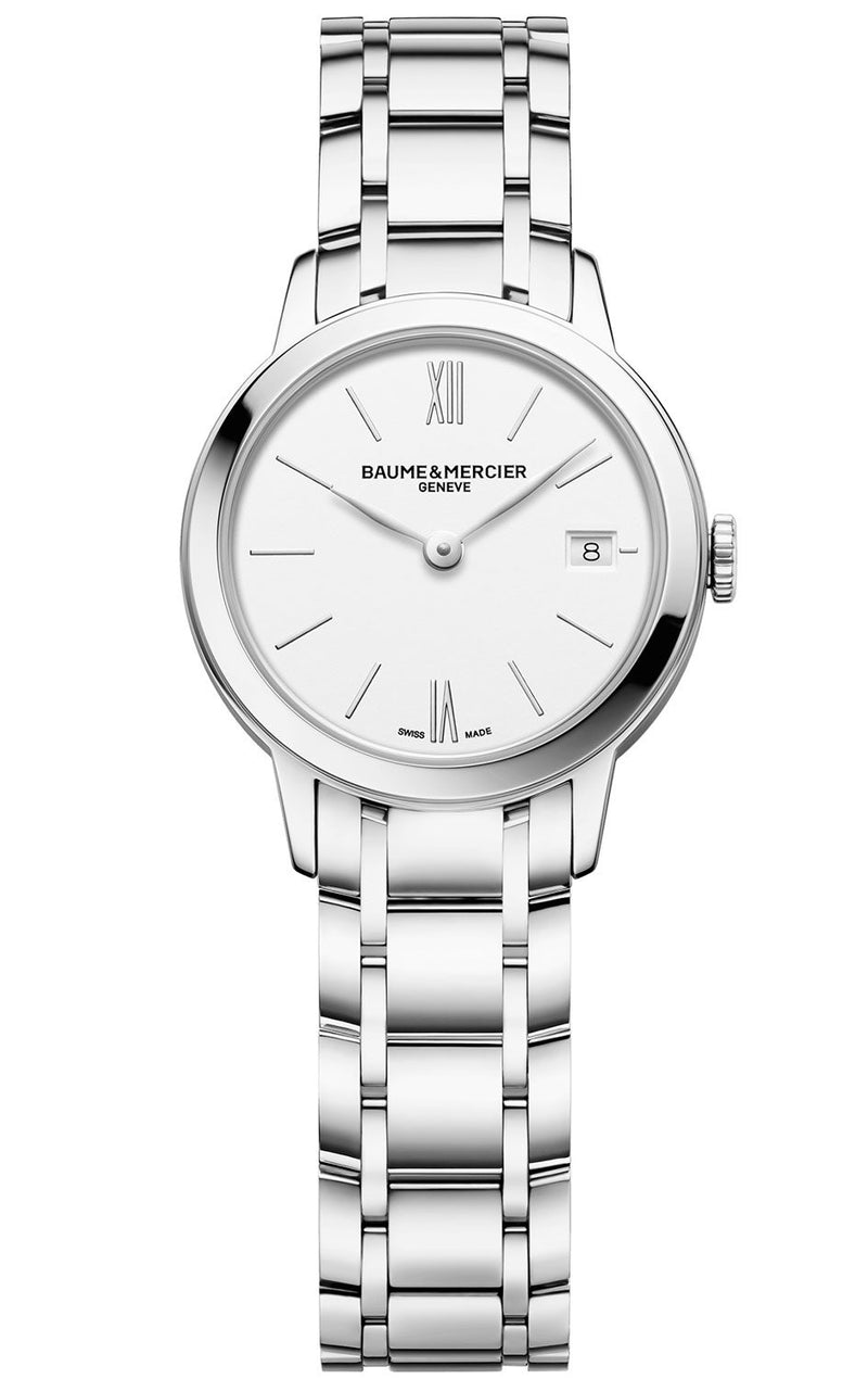 Baume et Mercier Classima Quartz White Dial Ladies Watch #10489 - Watches of America