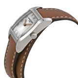 Baume et Mercier Hampton Silver Dial Leather Strap Ladies Watch #10110 - Watches of America #2