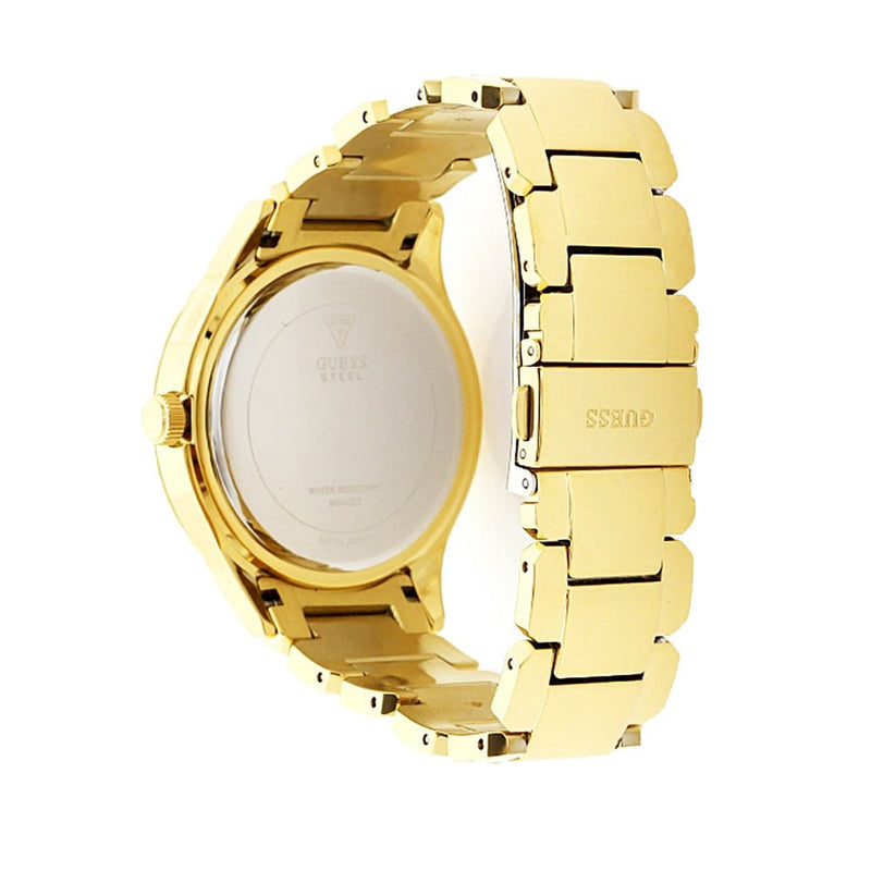 Guess Women White Dial and Gold Stainless Strap Women's Watch W0442L2 - Watches of America #3