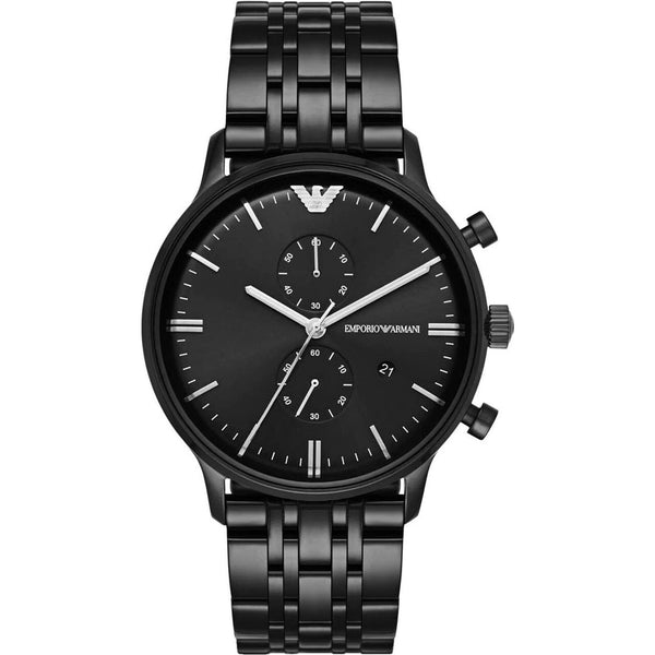 Emporio Armani Black Chronograph Men's Watch#AR1934 - Watches of America