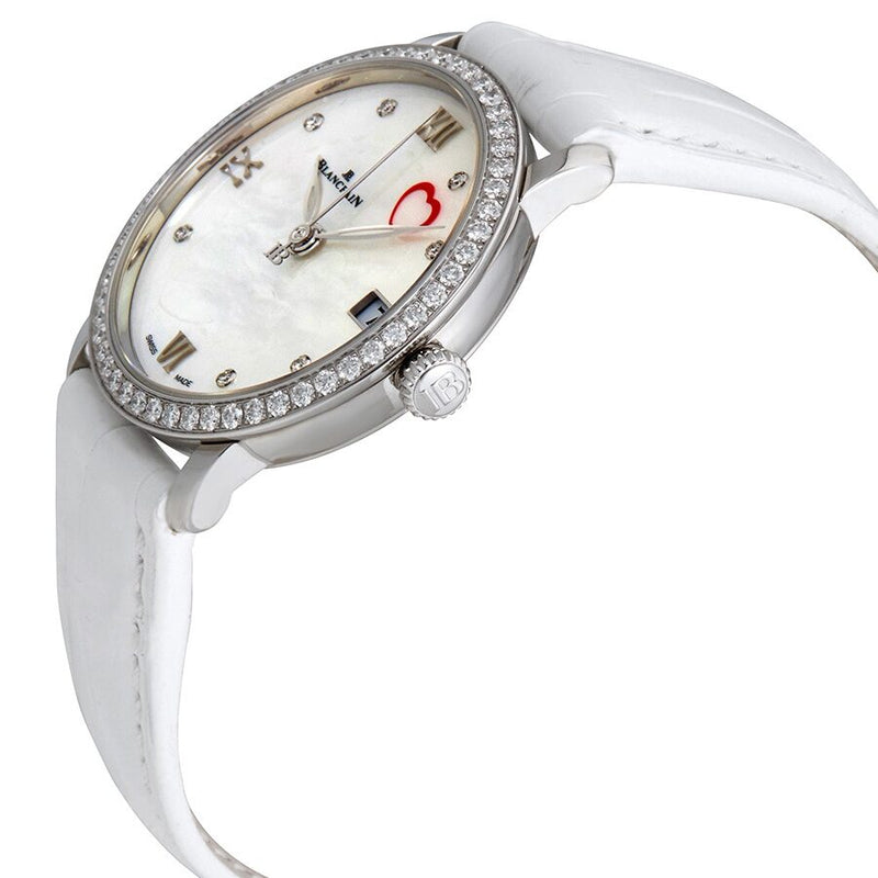 Blancpain Saint Valentin Automatic Mother of Pearl Diamond Ladies Watch #6604-4654-55B - Watches of America
