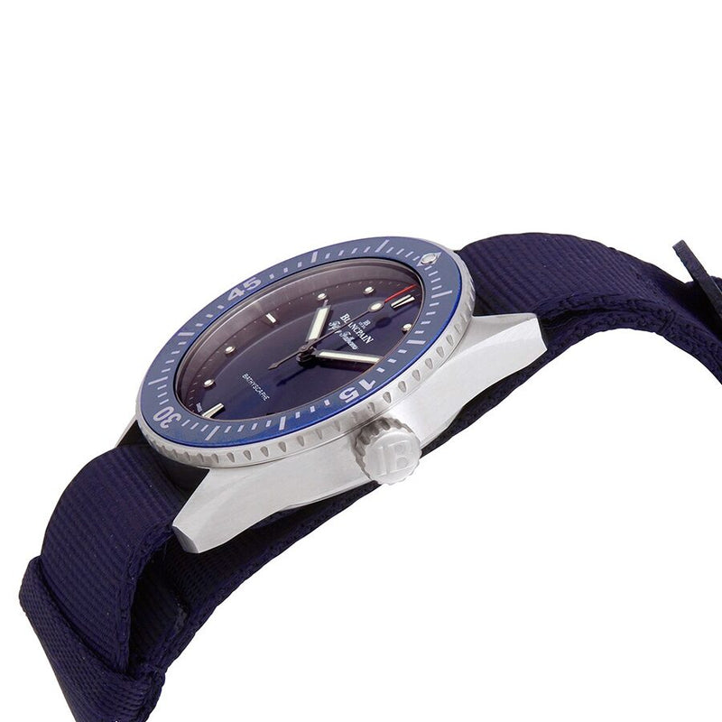 Blancpain Bathyscaphe Automatic Blue Dial Men'sWatch #5100-1140-NAOA - Watches of America #2