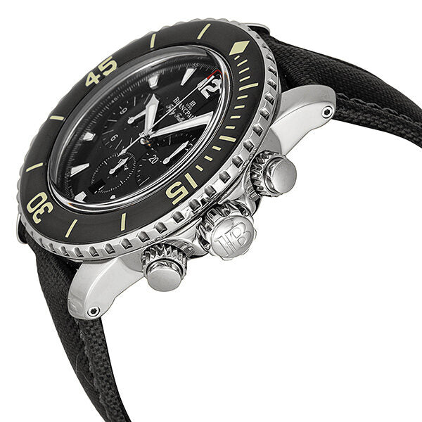 Blancpain Fifty Fathoms Black Dial Flyback Chronograph Black