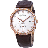 Blancpain Ultraplate 18kt Rose Gold Small Seconds Date & Power Reserve Mechanical Men's Watch 6606-2987-55b#6606-2987-55B - Watches of America