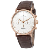 Blancpain Villeret 18kt Rose Gold Chronograph Automatic Silver Dial Men's Watch #4082-3642-55 - Watches of America