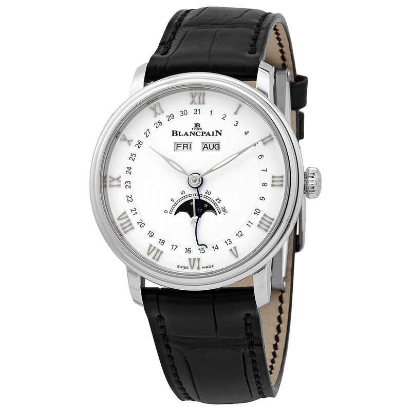 Blancpain Villeret Ultraplate Automatic White Dial Men's Watch #6264 1127 55B - Watches of America