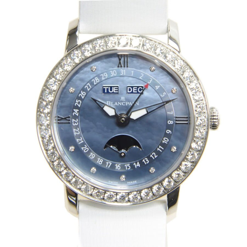 Blancpain Women Complete Calendar Moon Phase Automatic Diamond Ladies Watch #3663-4654L-52B - Watches of America #2