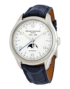 Baume et Mercier Clifton Moonphase Automatic White Dial Men's Watch #10450 - Watches of America #4