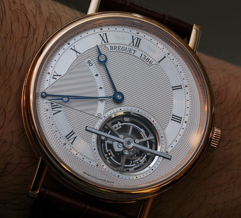 Breguet Classique Complications Tourbillon Extra-Plat 18kt Pink Gold Men's Watch #5377BR129WU - Watches of America