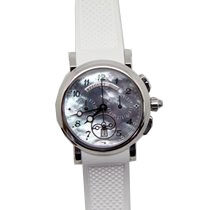 Breguet Marine Blue Mother of Pearl Dial Automatic Ladies Watch #8827ST/59/586 - Watches of America