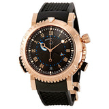 Breguet Marine Royal Black Dial Rubber Men's Watch 5847BRZ25ZV#5847br/z2/5zv - Watches of America