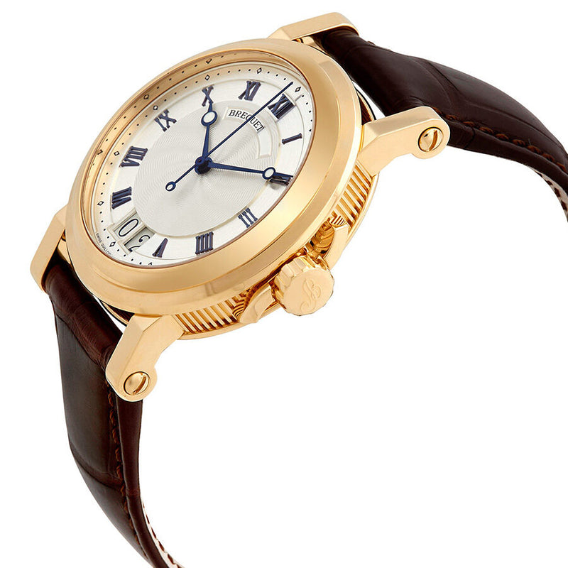 Breguet Marine Silver Dial Leather Men's Watch #5817BA/12/9V8 - Watches of America #2