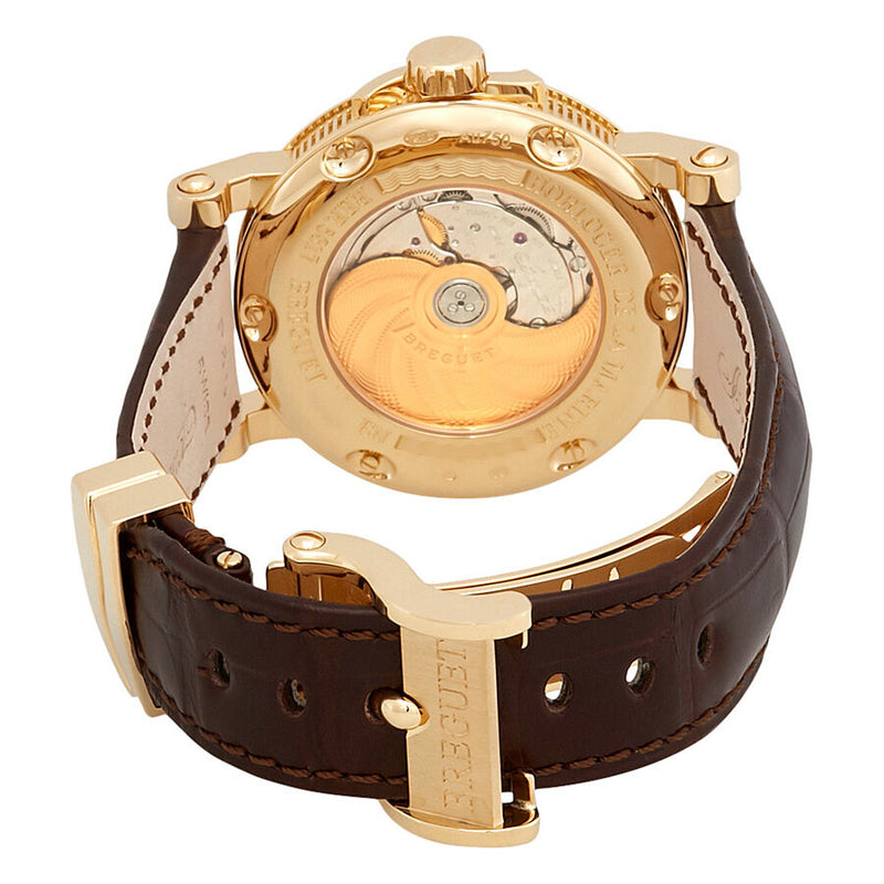 Breguet Marine Silver Dial Leather Men's Watch #5817BA/12/9V8 - Watches of America #3