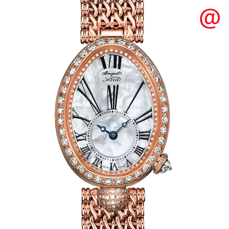 Breguet Reine de Naples Mother of Pearl 18kt Rose Gold Ladies Watch 8928BR51J20DD00#8928BR/51/J20.DD00 - Watches of America