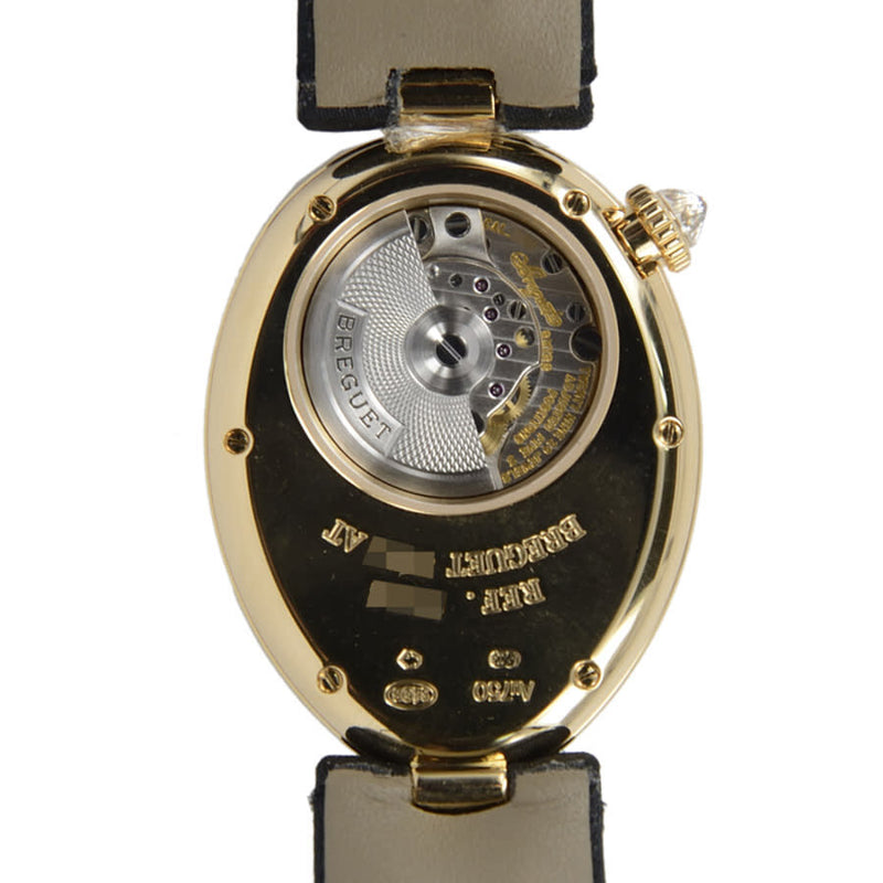 Breguet Reine de Naples Mother of Pearl Dial 18kt Yellow Gold Black Satin Diamond Ladies Watch 8928BA51844DD0D#8928BA/51/844.DD0D - Watches of America #4