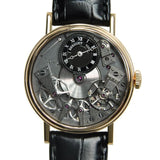 Breguet Tradition Black Skeleton Dial 18kt Rose Gold Black Leather Manual Wind Men Watch 7027BRG99V6#7027BR/G9/9V6 - Watches of America