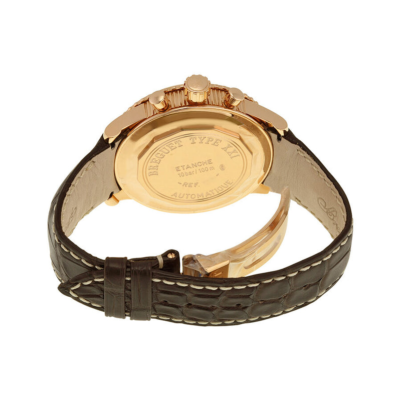 Breguet Transatlantique Type XXI Flyback Chronograph Rose Gold Men's Watch #3810BR929ZU - Watches of America #3