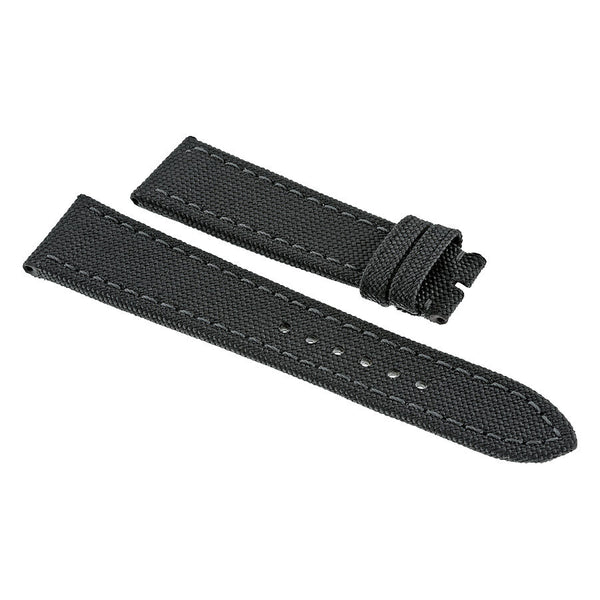 Breitling Antharacite Canvas Watch Band Strap 24 mm-20 mm#100W - Watches of America