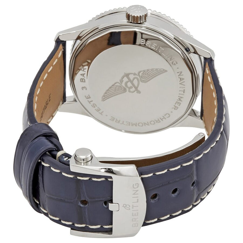 Breitling Automatic Blue Dial Blue Leather Watch #A17325211C1P3 - Watches of America #3