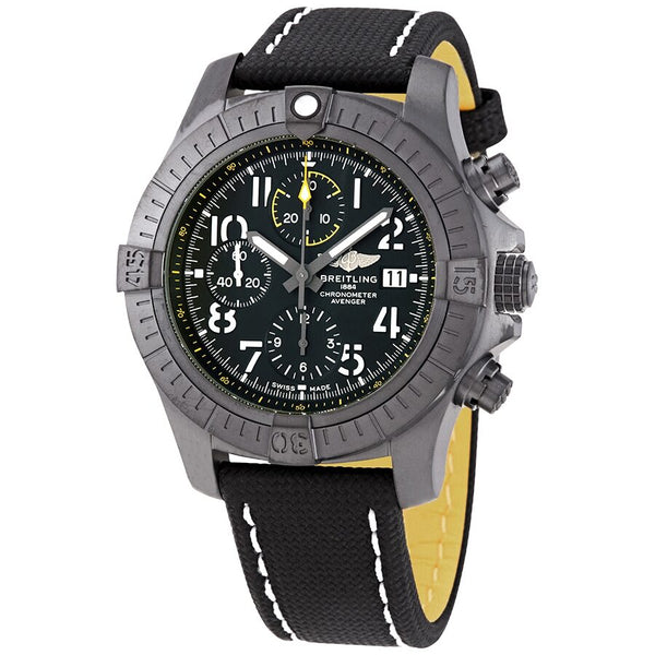 Breitling Avenger 45 Night Mission Chronograph Automatic Black Dial Men's Watch #V13317101B1X1 - Watches of America