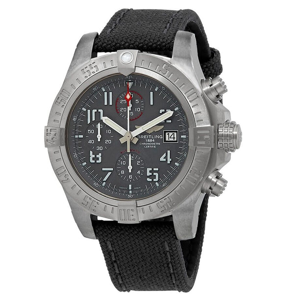 Breitling Avenger Bandit Grey Chronograph Dial Automatic Men's Fabric Watch #E1338310/M536-109W - Watches of America