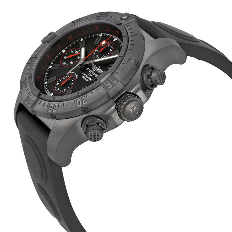 Breitling Avenger Black Dial Black Rubber Automatic Men's Watch #M133802C-BC73BKRD - Watches of America #2