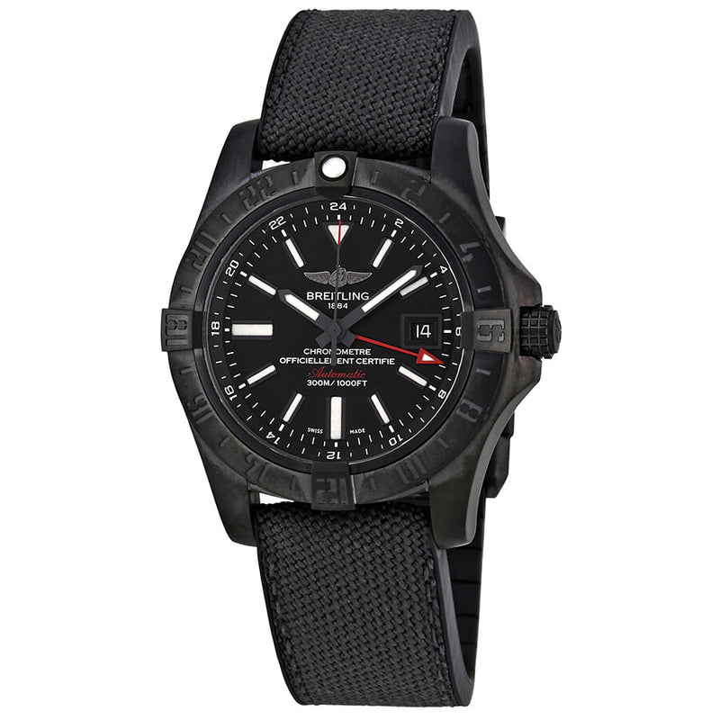 Breitling Avenger II GMT Automatic Black Dial Men's Watch #M3239010/BF04-253S - Watches of America
